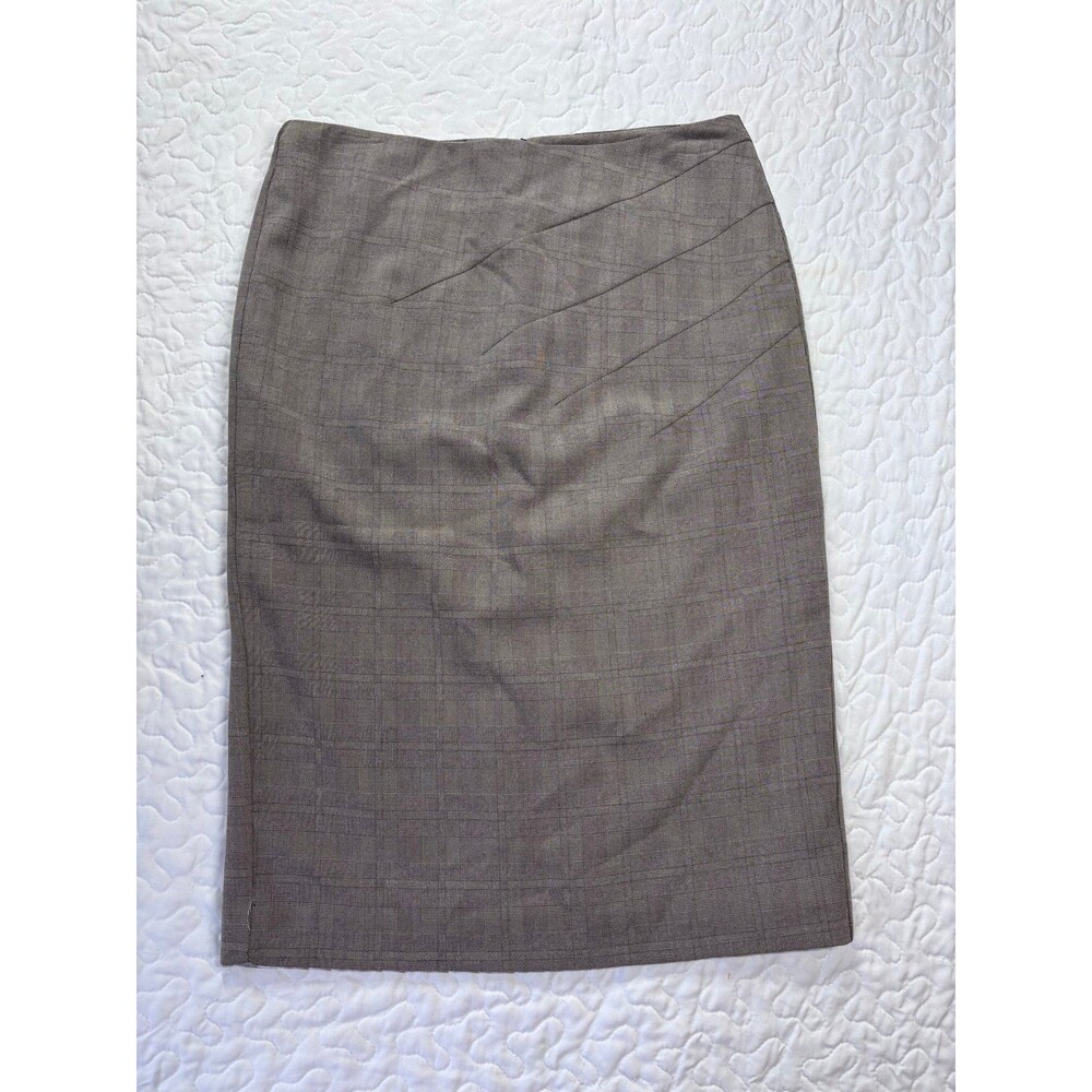 Worthington Light Brown Knee Length Zipper Back Business Straight Skirt size 4
